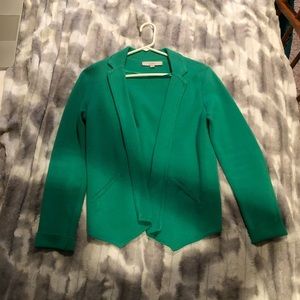Loft Green Knit Blazer
